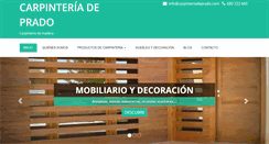 Desktop Screenshot of carpinteriadeprado.com